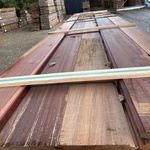 Ca. 28x Massaranduba damwand-/ paardenboxprofiel, 28x195mm, lengte 500